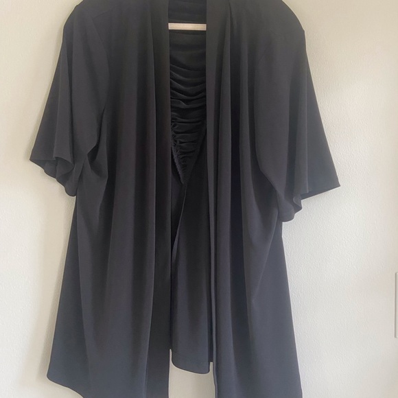 Susan Graver Black Artisan Cardigan - Picture 1 of 5